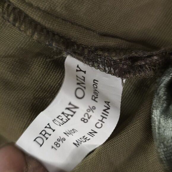 Velvet Butterfly Print Tunic Top Boho Embellished Long Sleeve Whimsical L - Picture 7 of 11